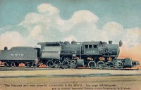Железная дорога (поезда, паровозы, локомотивы, вагоны) - Паровоз Кэмелбек №2600 серии L-1 дороги Erie типа 0-4-0+0-4-0, США