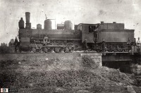 Железная дорога (поезда, паровозы, локомотивы, вагоны) - Паровоз типа 0-4-0 на Самаро-Златоустовской ж.д.,Челябинская область