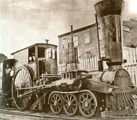 Железная дорога (поезда, паровозы, локомотивы, вагоны) - Древние американские паровозы