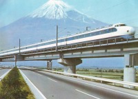 Железная дорога (поезда, паровозы, локомотивы, вагоны) - Япония.