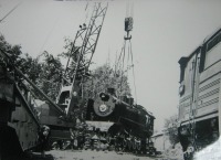 Железная дорога (поезда, паровозы, локомотивы, вагоны) - Установка паровоза-памятника СО17-1501,Улан-Удэ,Бурятия