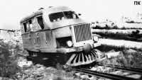 Железная дорога (поезда, паровозы, локомотивы, вагоны) - Посёлок Хатыннах. Подвесная железная дорога. 1935-1940