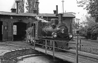 Железная дорога (поезда, паровозы, локомотивы, вагоны) - Узкоколейный паровоз Ру4-741 в депо Цнин,Польша