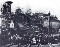 Железная дорога (поезда, паровозы, локомотивы, вагоны) - В депо прибыл первый  пассажирский  паровоз Нв.27