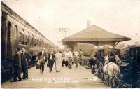 Железная дорога (поезда, паровозы, локомотивы, вагоны) - Станция Бедфорд,штат Индиана,США