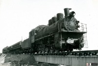 Железная дорога (поезда, паровозы, локомотивы, вагоны) - Паровоз Эм707-39 на Орском отделении ЮУЖД,Оренбургская область