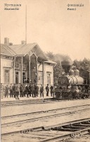 Железная дорога (поезда, паровозы, локомотивы, вагоны) - Станция Мустамяки
