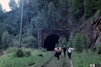 Железная дорога (поезда, паровозы, локомотивы, вагоны) - Западный портал туннеля №1 на  Кругобайкальской ж.д.