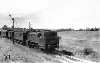 Железная дорога (поезда, паровозы, локомотивы, вагоны) - Танк-паровоз BR75 1015  типа 1-3-1 с поездом