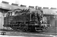 Железная дорога (поезда, паровозы, локомотивы, вагоны) - Маневровый танк-паровоз BR80-002 типа 0-3-0