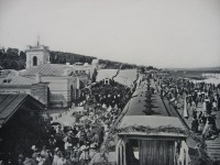 Железная дорога (поезда, паровозы, локомотивы, вагоны) - Встреча первого поезда в Иркутске