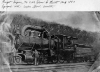 Железная дорога (поезда, паровозы, локомотивы, вагоны) - Паровоз №246 типа 1-4-0 Норфолк и Западной ж.д.,США