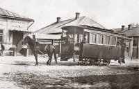 Железная дорога (поезда, паровозы, локомотивы, вагоны) - Вагон конно-железной городской дороги