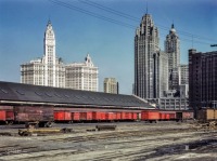 Железная дорога (поезда, паровозы, локомотивы, вагоны) - Товарная станция Чикаго,США