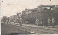 Железная дорога (поезда, паровозы, локомотивы, вагоны) - Импровизированный бронепоезд чехословацкого легиона на ст.Оловянная