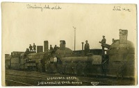 Железная дорога (поезда, паровозы, локомотивы, вагоны) - Бронепоезд захваченный белочехами в Симбирске