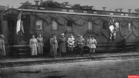 Железная дорога (поезда, паровозы, локомотивы, вагоны) - Штабной вагон главнокомандующего Союзными войсками в Сибири генерала Мориса Жанена