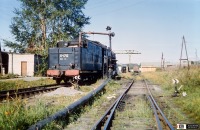Железная дорога (поезда, паровозы, локомотивы, вагоны) - Набор воды паровозом Л-1712 на ст.Серов,Свердловская область