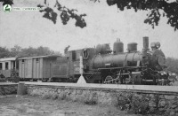 Железная дорога (поезда, паровозы, локомотивы, вагоны) - Паровоз ЛК-83-01 (Yu83) с поездом