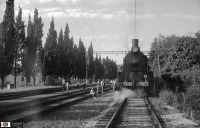 Железная дорога (поезда, паровозы, локомотивы, вагоны) - Паровоз Эр774-69 на ст.Лоо,Краснодарский край