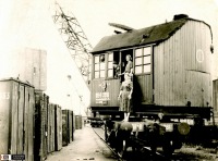 Железная дорога (поезда, паровозы, локомотивы, вагоны) - Железнодорожный паровой кран ПК6-3261 на ст.Челябинск-Грузовой
