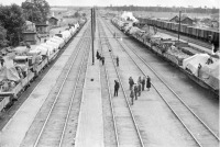 Железная дорога (поезда, паровозы, локомотивы, вагоны) - Станция Нара в июне 1941 года