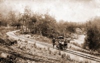 Железная дорога (поезда, паровозы, локомотивы, вагоны) - Ручная дрезина на узкоколейной ж.д.в Тетюхе