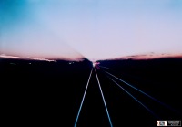 Железная дорога (поезда, паровозы, локомотивы, вагоны) - Белая ночь из последнего вагона поезда Ленинград-Москва