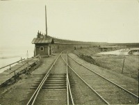 Железная дорога (поезда, паровозы, локомотивы, вагоны) - Станция Мысовая,мол и железнодорожная линия к причалу