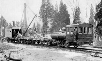 Железная дорога (поезда, паровозы, локомотивы, вагоны) - Пневматический локомотив фирмы Porter,США