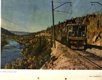 Железная дорога (поезда, паровозы, локомотивы, вагоны) - Электровоз ВЛ22м-372 с пассажирским поездом