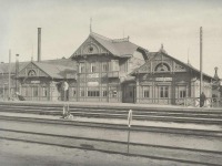 Железная дорога (поезда, паровозы, локомотивы, вагоны) - Временная станция 