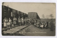 Железная дорога (поезда, паровозы, локомотивы, вагоны) - Выдача продуктов военнопленным