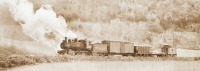 Железная дорога (поезда, паровозы, локомотивы, вагоны) - Поезд в Катскилльских горах