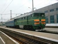 Железная дорога (поезда, паровозы, локомотивы, вагоны) - Тепловоз 2ТЭ116-1268