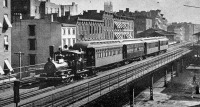 Железная дорога (поезда, паровозы, локомотивы, вагоны) - Нью-Йоркская надземка
