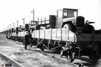 Железная дорога (поезда, паровозы, локомотивы, вагоны) - Состав с автомобилями 