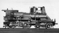 Железная дорога (поезда, паровозы, локомотивы, вагоны) - Паровоз №22 типа 2-2-0 