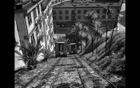 Железная дорога (поезда, паровозы, локомотивы, вагоны) - Фуникулер Court Flight в Лос-Анджелесе
