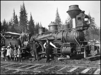 Железная дорога (поезда, паровозы, локомотивы, вагоны) - Паровоз типа 0-2-0 Берег Сиэтл Лейк и Восточная ж.д.
