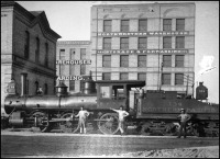 Железная дорога (поезда, паровозы, локомотивы, вагоны) - Паровоз №134 NP типа 0-3-0 в депо Миннеаполиса