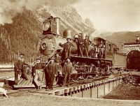 Железная дорога (поезда, паровозы, локомотивы, вагоны) - Паровоз №732 типа 1-5-0 Канадской Тихоокеанской ж.д.