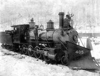 Железная дорога (поезда, паровозы, локомотивы, вагоны) - Паровоз №405 типа 1-4-0 Канадской Тихоокеанской ж.д.