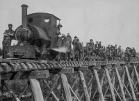 Железная дорога (поезда, паровозы, локомотивы, вагоны) - Поезд узкоколейной железной дороги