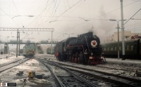 Железная дорога (поезда, паровозы, локомотивы, вагоны) - Паровоз Л-3011 на ст.Казань