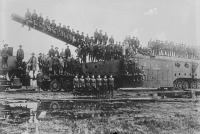 Железная дорога (поезда, паровозы, локомотивы, вагоны) - Железнодорожные орудия Первой мировой войны