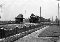 Железная дорога (поезда, паровозы, локомотивы, вагоны) - Паровоз Су с поездом на ст.Столбцы