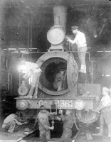Железная дорога (поезда, паровозы, локомотивы, вагоны) - Ремонт паровоза Од-2365 в депо
