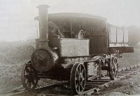 Железная дорога (поезда, паровозы, локомотивы, вагоны) - Паровой британский грузовик 