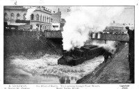 Железная дорога (поезда, паровозы, локомотивы, вагоны) - Танк-паровоз и наводнение